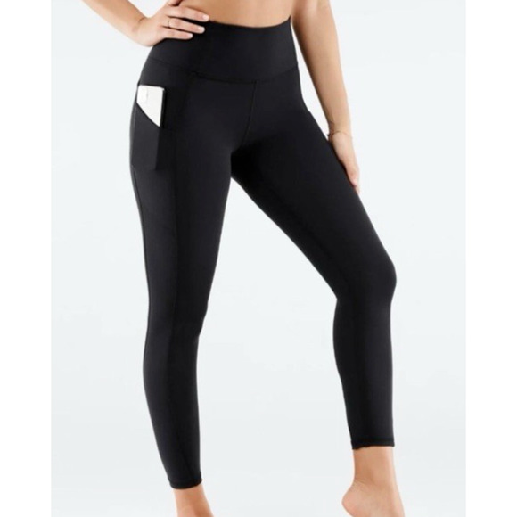 Fabletics PureLuxe Leggings 3X Tall Black Oasis High Waisted Leggings NEW NWT - Picture 1 of 6